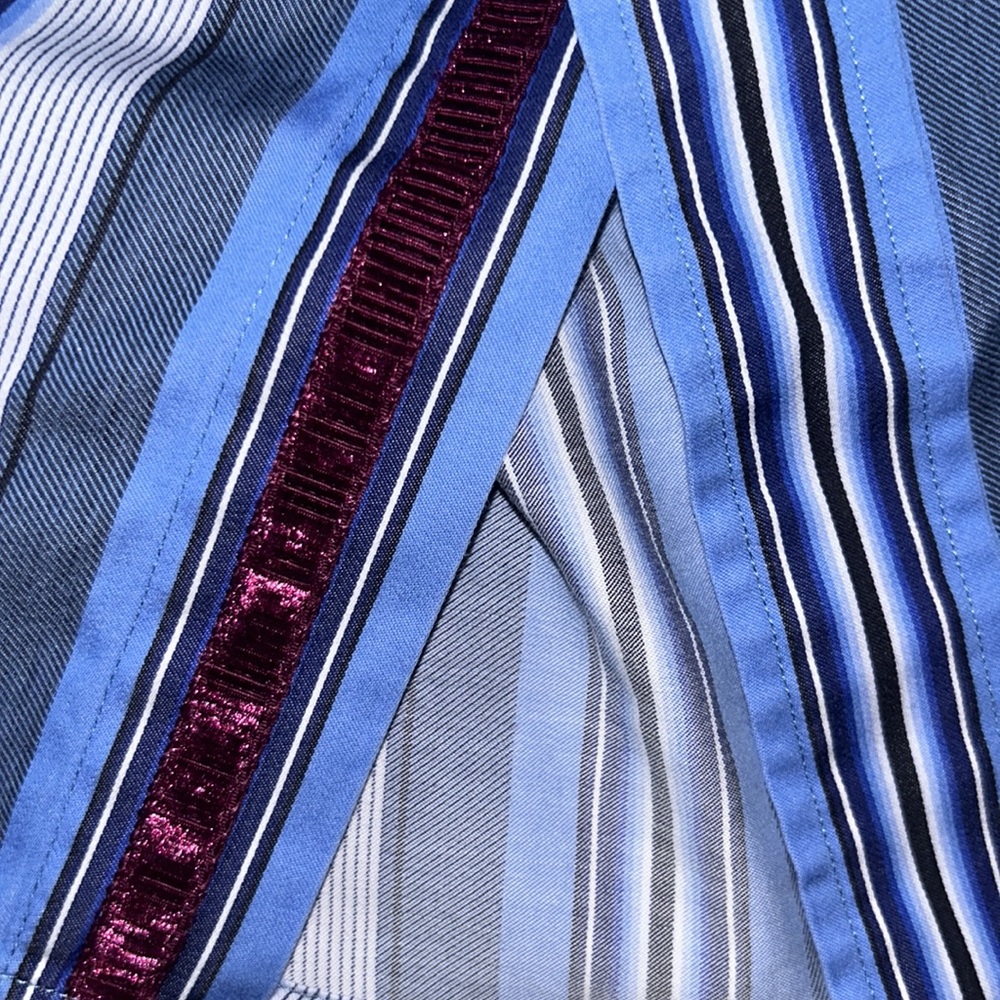 Bugatchi Striped Button Down Shirt, Size Medium - image 7